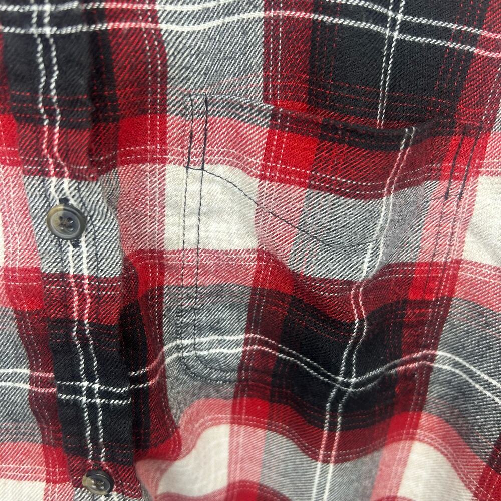 American Eagle Women's Size Small/P Flannel Boyfriend Fit Shirt - Picture 4 of 6